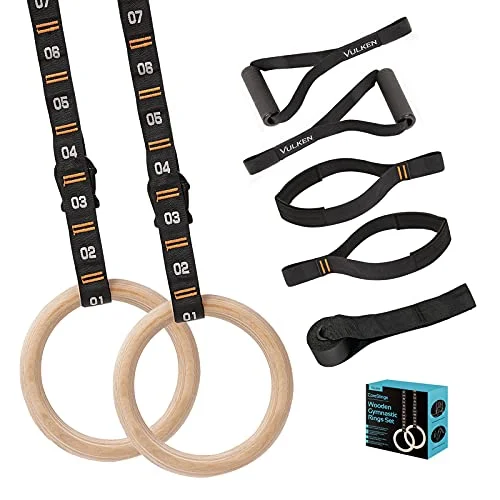Vulken Wooden Gymnastic Rings