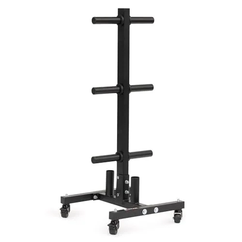 Titan Fitness Portable Weight Tree for Olympic Plate and Barbell Storage