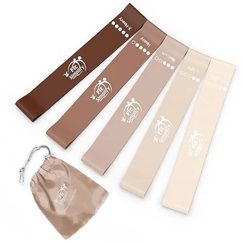 Fit Simplify Resistance Loop Exercise Bands (Set of 5)