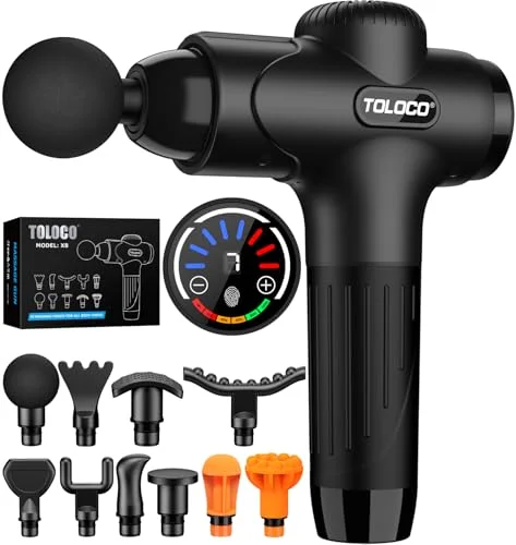 TOLOCO Massage Gun with 10 Heads