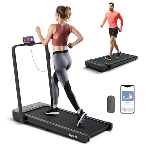 Goplus 2-in-1 Folding Treadmill