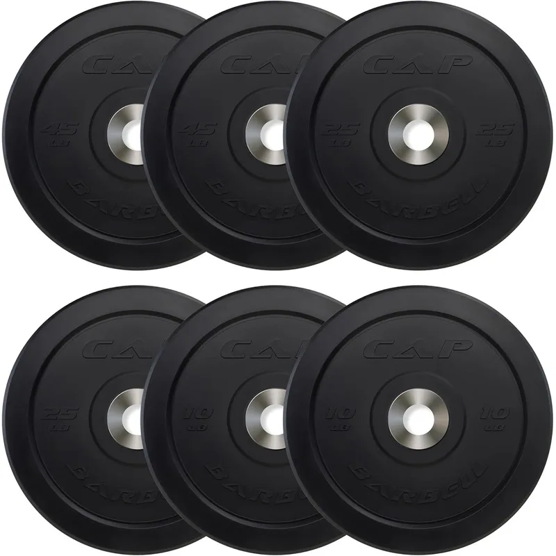 CAP Barbell 2-Inch Olympic Bumper Plate Set (370lb)