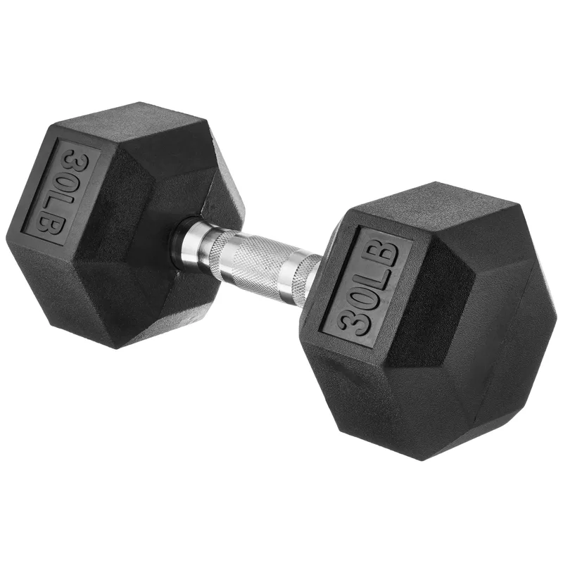 Amazon Basics Rubber Encased Hex Dumbbell