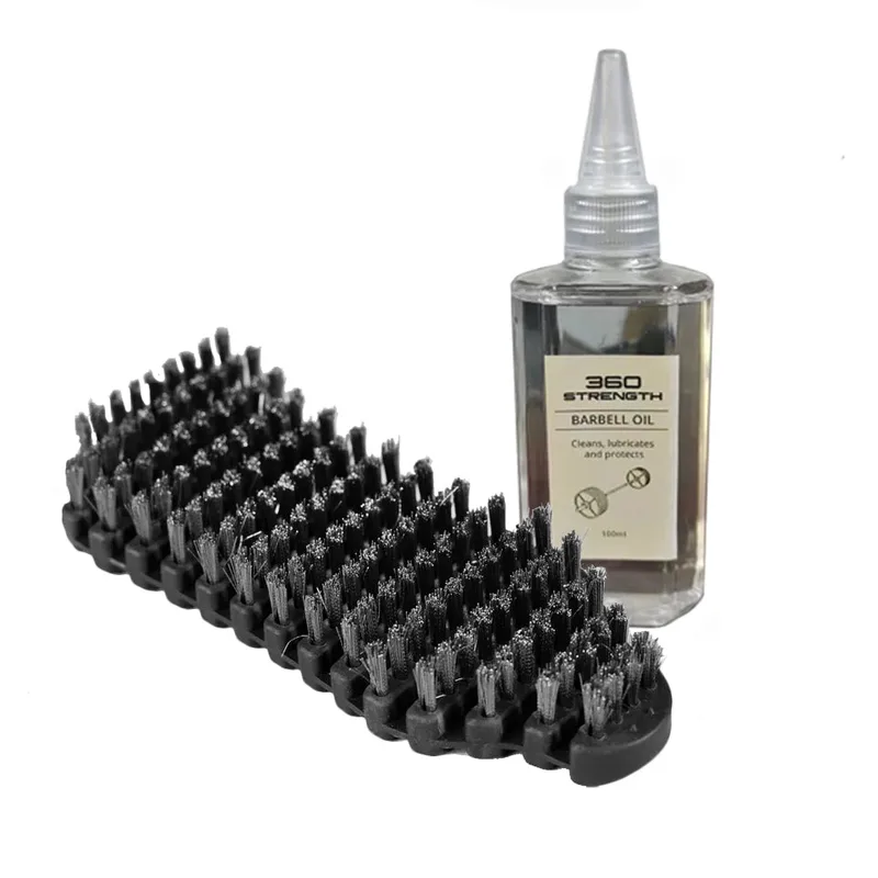 Barbell Cleaning Kit with 3-in-1 Oil and Nylon Brush