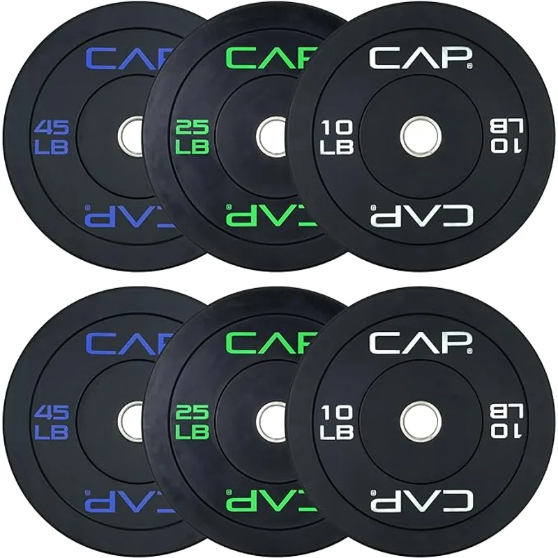 CAP Barbell Premium Bumper Plates Bundle (160 lbs)
