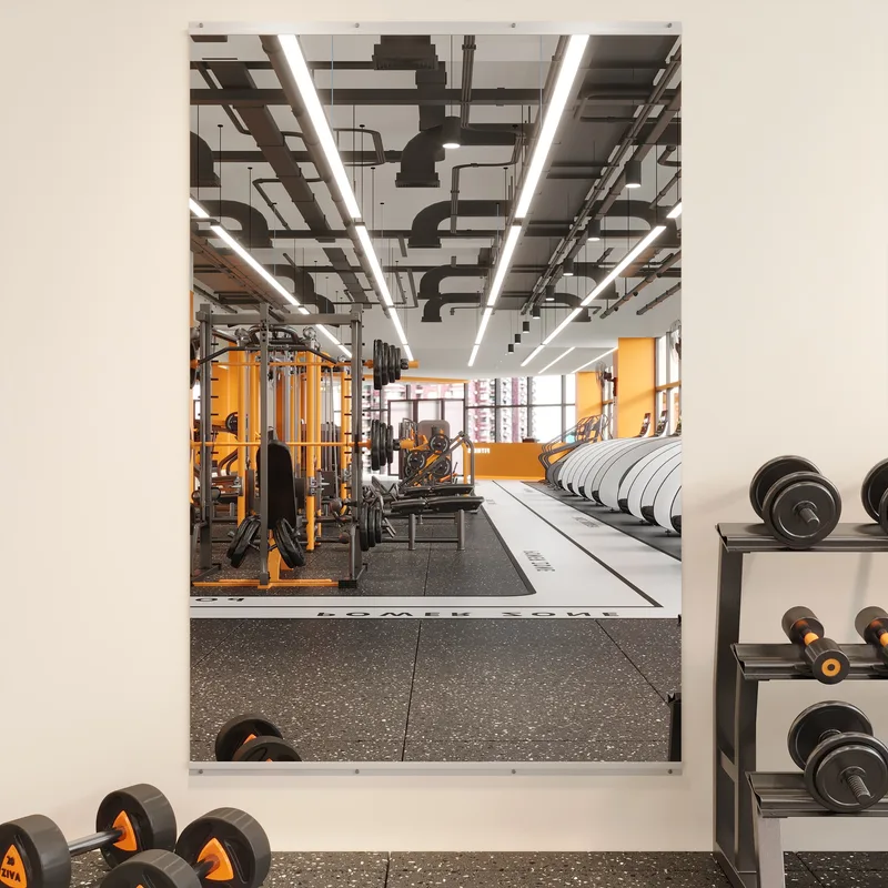 Dulles Glass MiraSafe 36x60 Gym Mirror