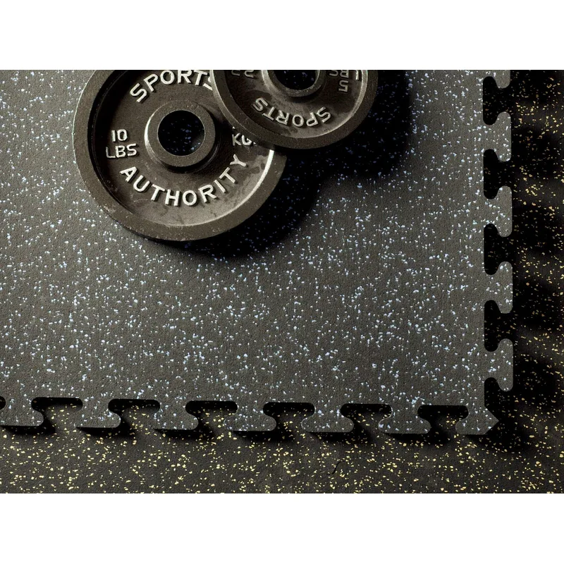 Greatmats Interlocking Rubber Tile 2x2 Ft 3/8" (6-Pack)