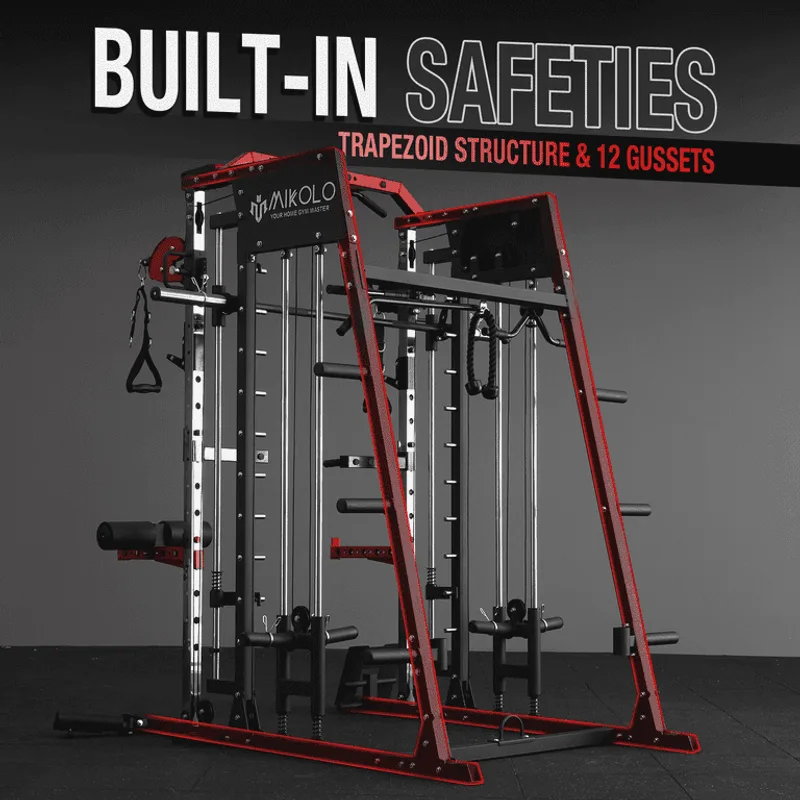 Mikolo Smith Machine with Cable Crossover