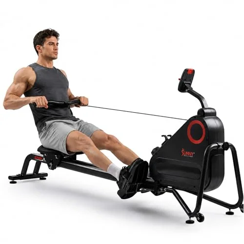 Sunny Health & Fitness Smart Dual-Rail Rower
