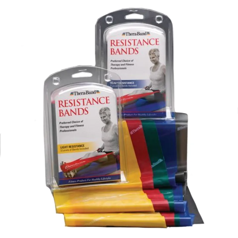 TheraBand Professional Non-Latex Resistance Bands Set (Beginner Kit)