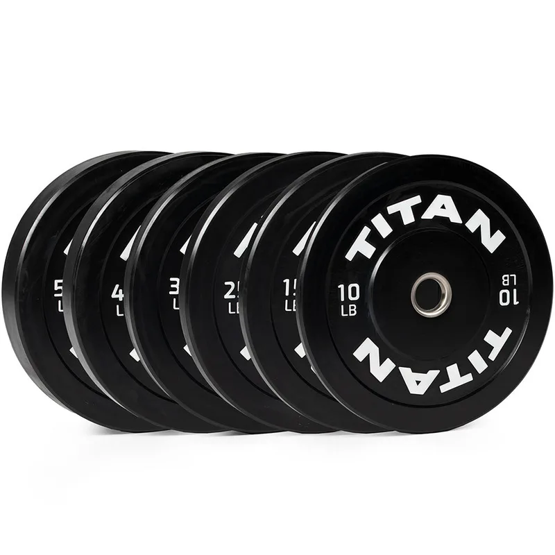 Titan Fitness Economy Bumper Plates (230lb Set)