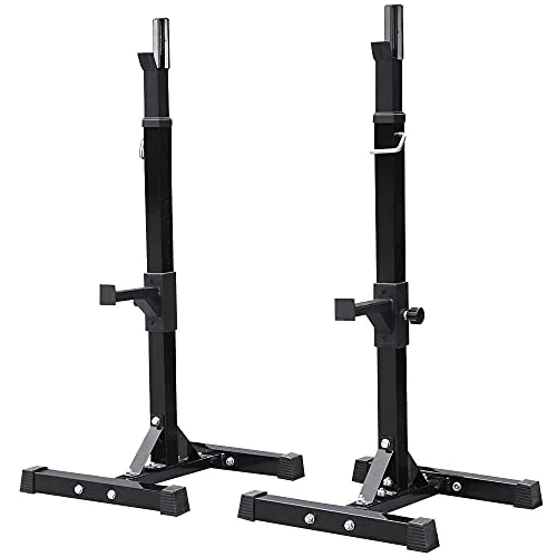 Yaheetech Adjustable Squat Rack Pair